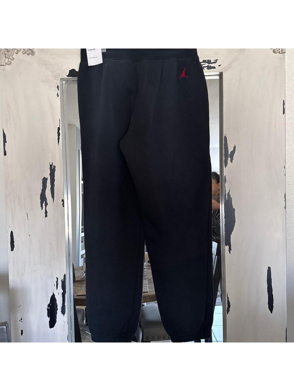 Jordan Flight Fleece High Waist Sweatpants In Black size M - Picture 4 of 6